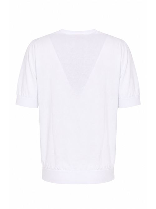 Maglia girocollo in filo di cotone Bianco FILIPPO DE LAURENTIIS | GC1MC CR14R001